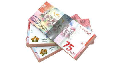 Obraz na płótnie Canvas New Indonesia Rupiah Currency