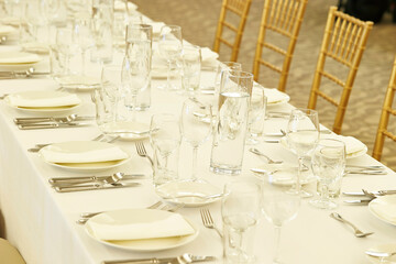 table setting for a wedding reception