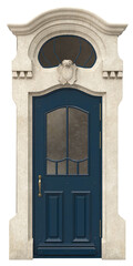 Entrance classic doors for the house