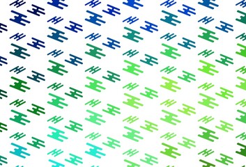 Light Green, Red vector template with repeated sticks.