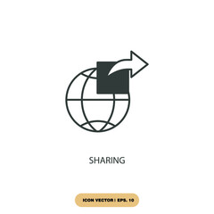 sharing icons  symbol vector elements for infographic web