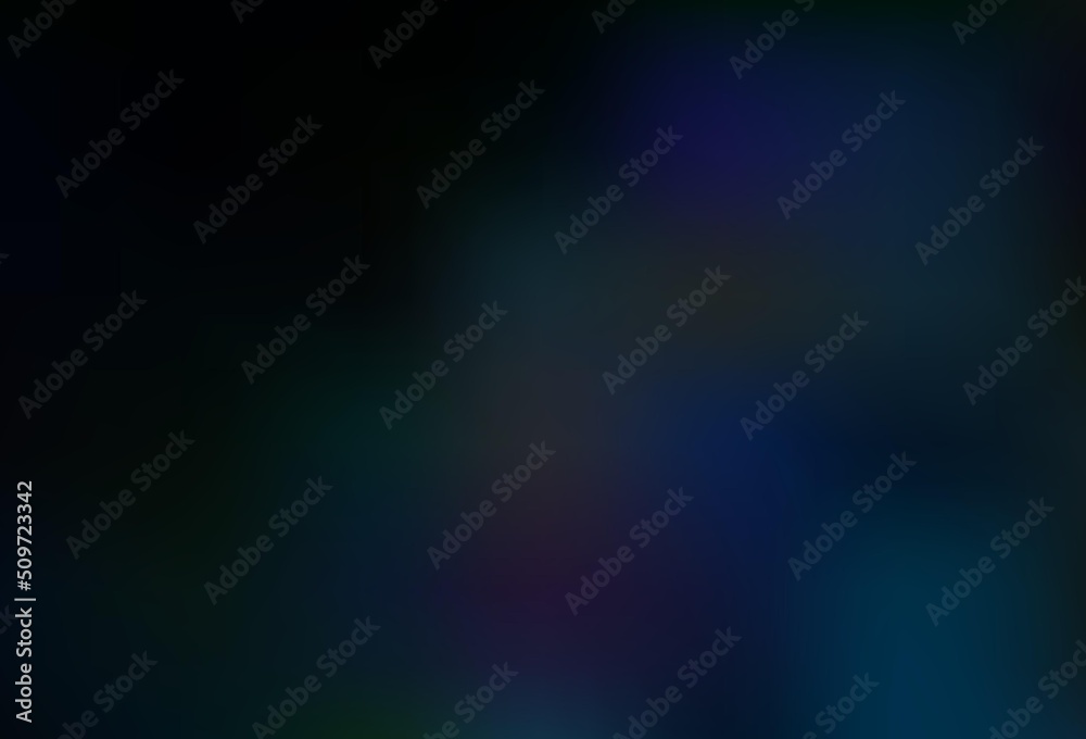 Poster Dark BLUE vector glossy bokeh pattern.