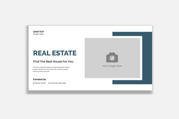 Real Estate Agency Social media banner template