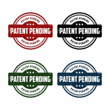 Patent pending sign or stamp on white background, vector illustration