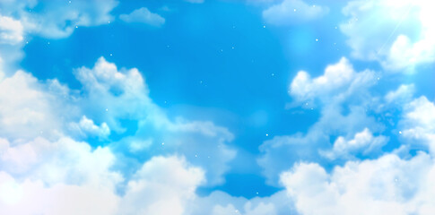 幻想 清涼感 空 青空 天気 晴天 夏