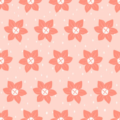  Flower, plants ,botanical ,seamless pattern vector design for fashion,fabric,wallpaper. Cute pattern in flower. Colorful flowers. 