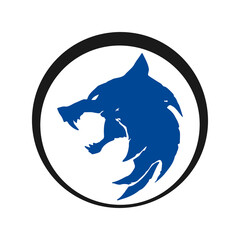 Fototapeta premium wolf head concept illustration vector