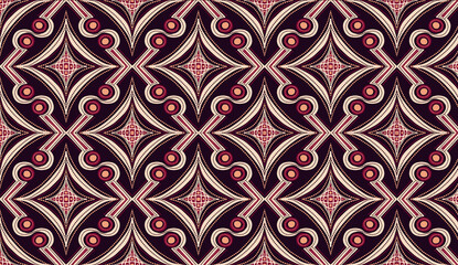 Geometric ethnic pattern seamless flower color. seamless pattern. Design for fabric,curtain,background,carpet,wallpaper,clothing,wrapping,Batik,mandalas,fabric,Vector illustration. pattern style.