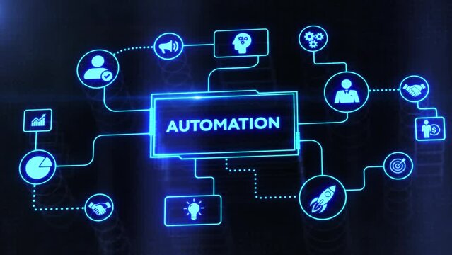 Automation Software concept as an innovation.  Business, Technology, Internet and network concept.