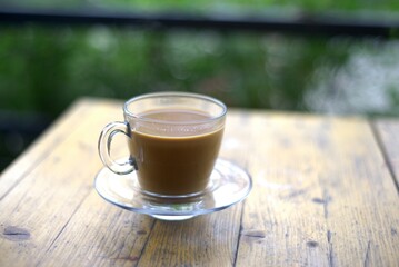 The milk tea.
