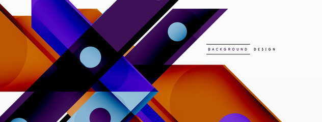 Bright colorful straight lines geometric abstract background. Trendy overlapping lines composition for wallpaper, banner, background or landing