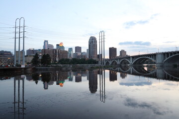 Naklejka premium Minneapolis Skyline