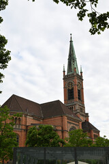 Fototapeta na wymiar Johanneskirche in dösseldorf, nrw, deutschland