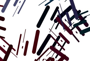 Dark green, red vector backdrop with long lines.