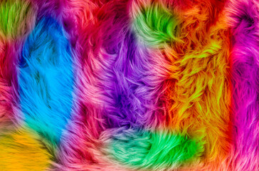 LGBTQ Concept colorful soft fur abstract background