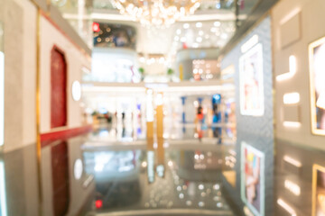 abstract blur and defocused luxury shopping mall and retail store for background