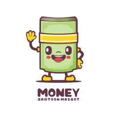 money cartoon mascot illustration vector