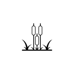 Reeds plank outline icon in isolated on background. symbol for your web site design logo, app, Reeds plank outline icon Vector illustration.
