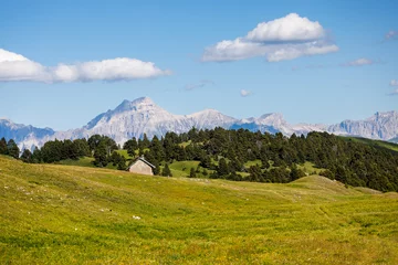 Foto op Canvas Mountain landscape on the Vercors plateau with the Essayer hut © serge