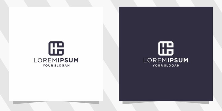 letter hc logo with minimal design