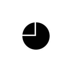 Pie chart  icon in isolated on background. symbol for your web site design logo, app, Pie chart icon Vector illustration.
