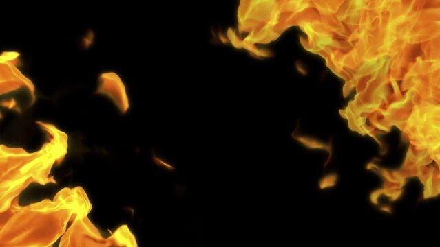 Fire and flames.A fire pit, burning gas or gasoline burns with fire and flames.Flames and burning sparks close-up,fire patterns. More elements in our portfolio.