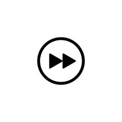 Fast Forward icon in isolated on background. symbol for your web site design logo, app, Fast Forward icon Vector illustration.