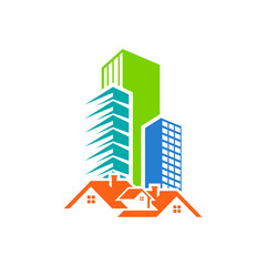 Fototapeta premium real estate logo icon design template vector