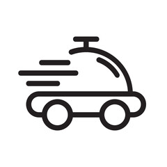 Food delivery , Food Delivery outline icon.