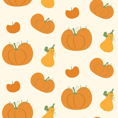 Pumpkins harvest pattern