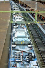 Rush hour time, Stockholm with modern train