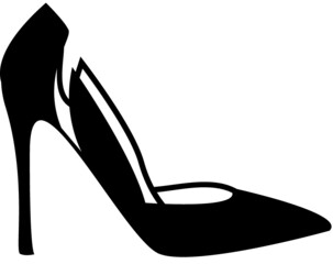 woman shoes silhouette