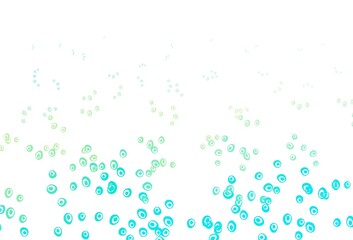 Light Blue, Yellow vector pattern with spheres.