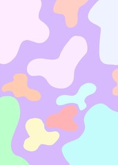 Abstract art background. Multi-colored spots.free form,color tone.brush,on colorful background.