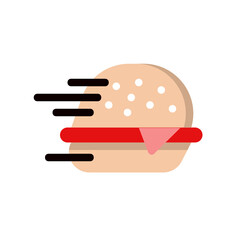 Food delivery , Food Delivery flat icon.