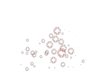 Light Red vector pattern with spheres.