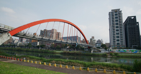 Obraz premium Songshan District in Taipei city