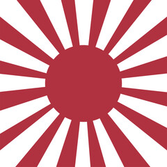 Japanese sun pictogram vector illustration.