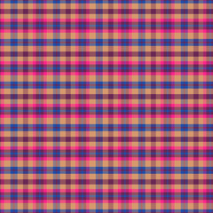 Tartan plaid pattern in blue, red, white. Herringbone textured classic seamless checked plaid graphic for flannel shirt, skirt, jacket, blanket, or other modern autumn winter textile print.