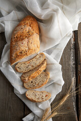 assortment of baked bread