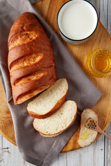 assortment of baked bread
