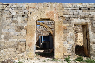 ruined old house