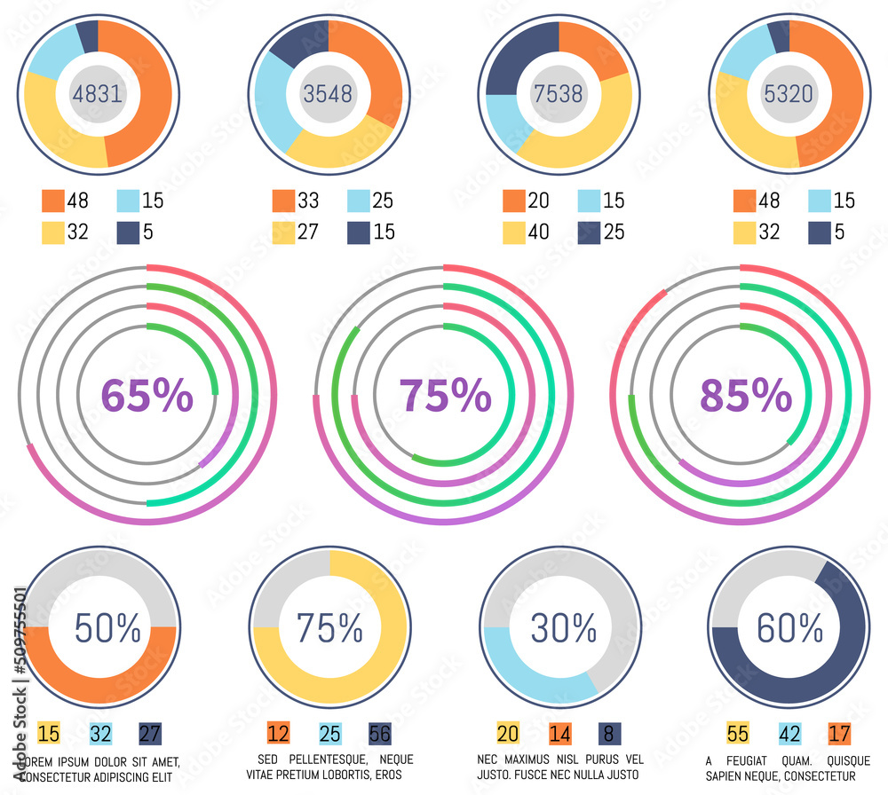 Poster infographic chart vector template. annual statistics curve graph design. market data diagrams. graph