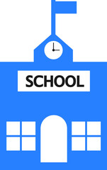 School icon, education icon vector