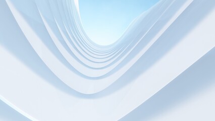 Abstract background curved pattern in design 3d render