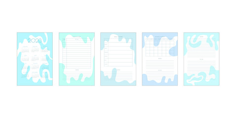 2023 calendar and daily weekly monthly planner to do list with delicate minimalist design