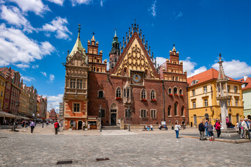 Town Hall in Wrocław - obrazy, fototapety, plakaty