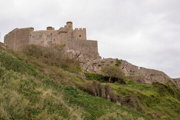 Fototapeta na wymiar Mont Orgueil castle, Jersey