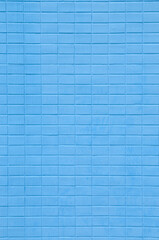 青色のブロック壁