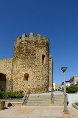 Fototapeta na wymiar Historic castle in Orellana la Vieja, Extremadura - Spain 
